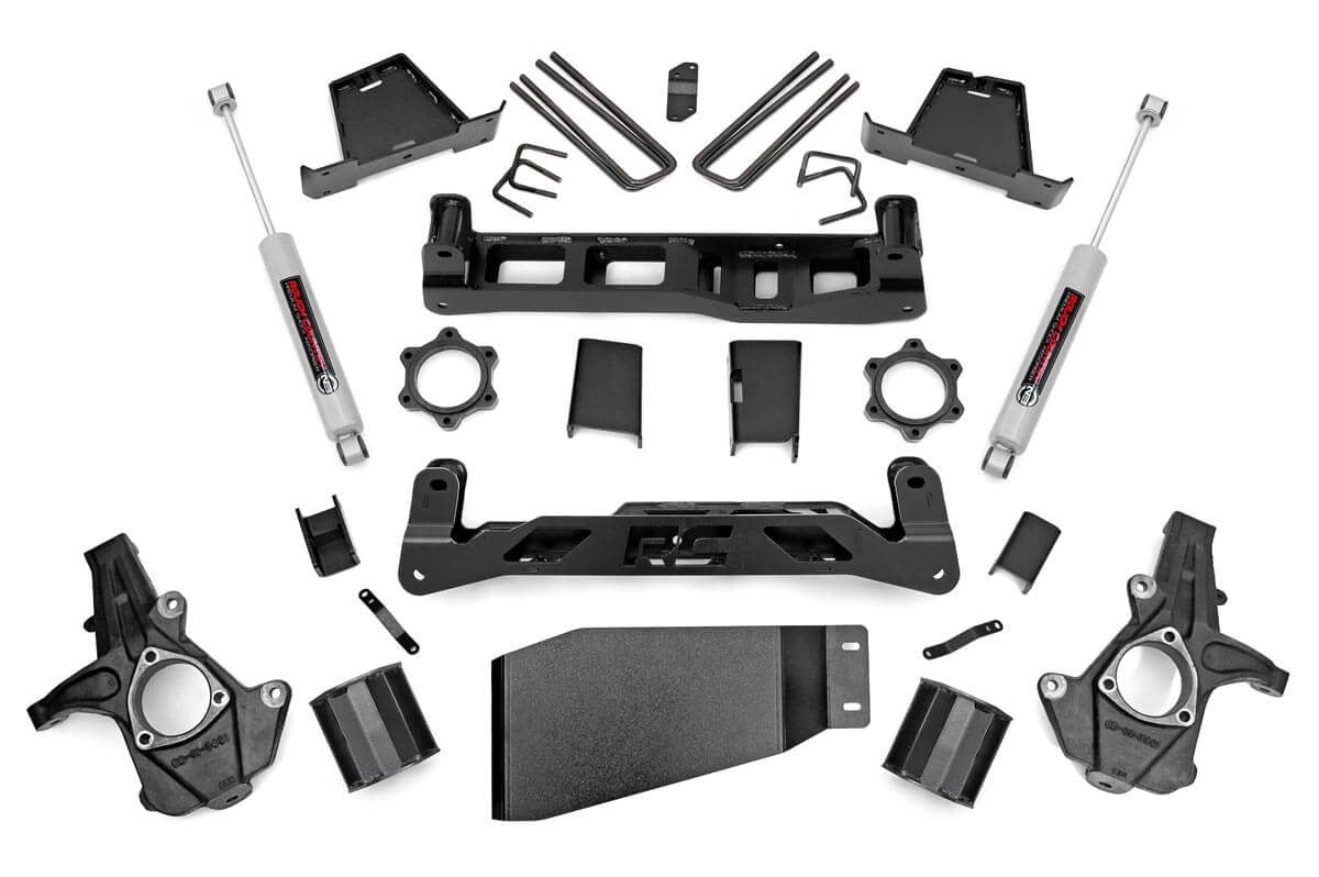 Chevrolet Silverado 1500 Suspension Lift Kit - Front + Rear - Rough Country - 6-Inch Lift - '07-'13